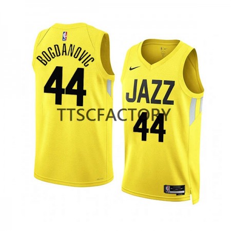 NBA Mænd Trøje Utah Jazz Bojan Bogdanovic 44 Nike 2022-23 Icon Edition Gul Swingman
